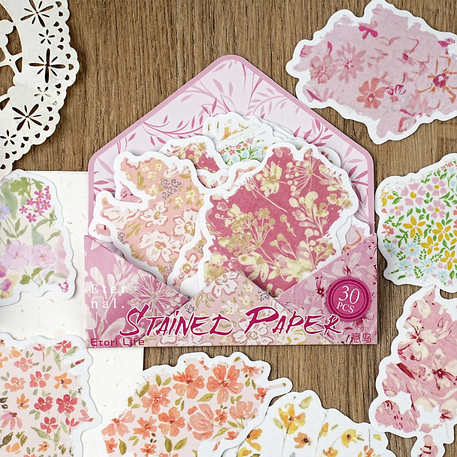 Etori Life 30Pcs Vintage Oil P - đánh giá và giá Korean Lifestyle Aesthetic