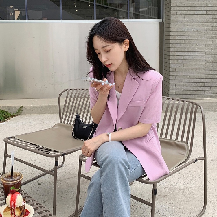 Women's Short Sleeve Suit Jack - đánh giá và giá The Korean Lifestyle